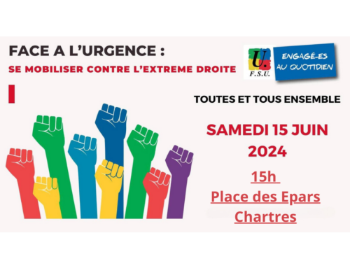 Samedi 15 juin 15h : Faire Front contre l’Extrême-Droite – Faire Entendre nos Revendications Sociales !