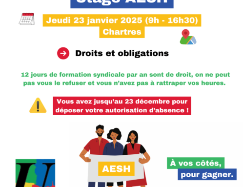 Stage AESH – 23 janvier 2025