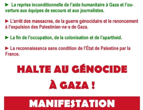 Gaza : Manifestation ce Dimanche 22 juin à Chartres