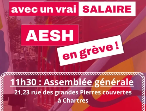 AESH : toutes et tous mobilisé·es le mardi 09 juin à CHARTRES